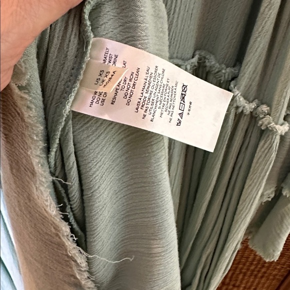 Free People Sweet Darlin Minted Jade Maxi Dress SzXS - Picture 6 of 8